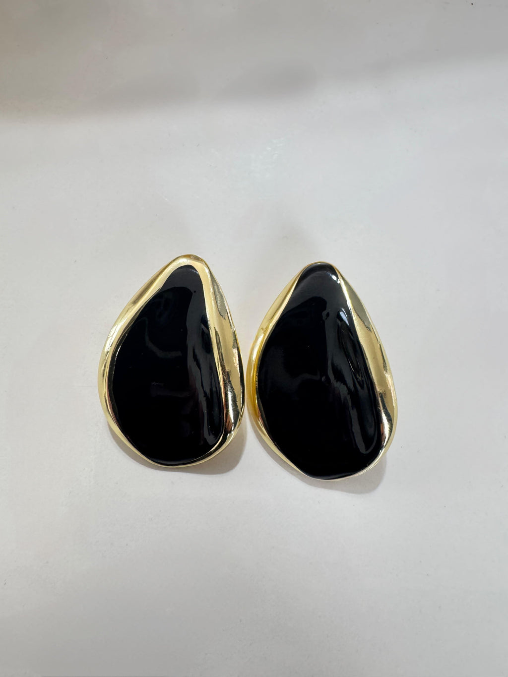 Damla Tasarım Siyah Küpe