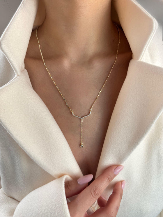 Ezme Zincirli Dekolte Kolye