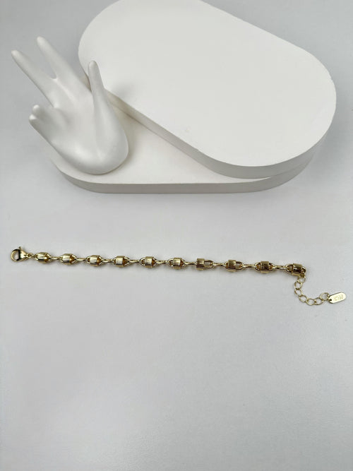 Geo Desen Gold Bileklik