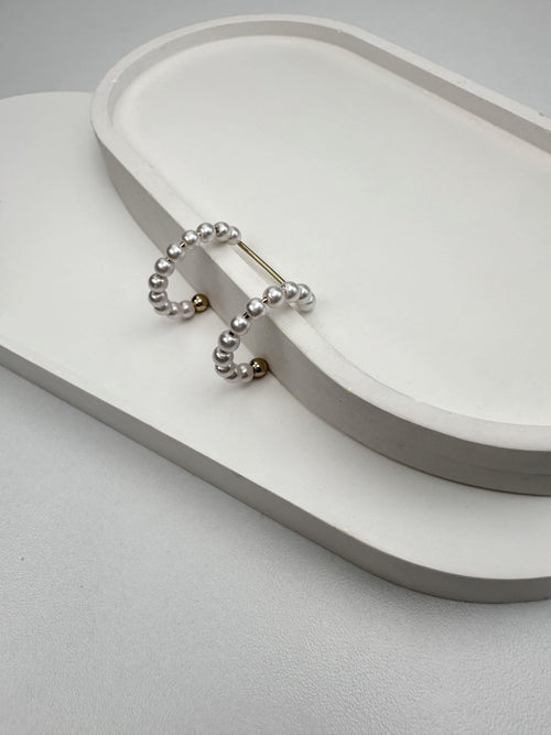 İkili İncili Kıkırdak Küpe