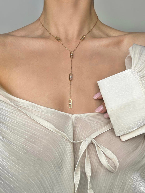 Marka Model Çoklu Taşlı Dekolte Kolye