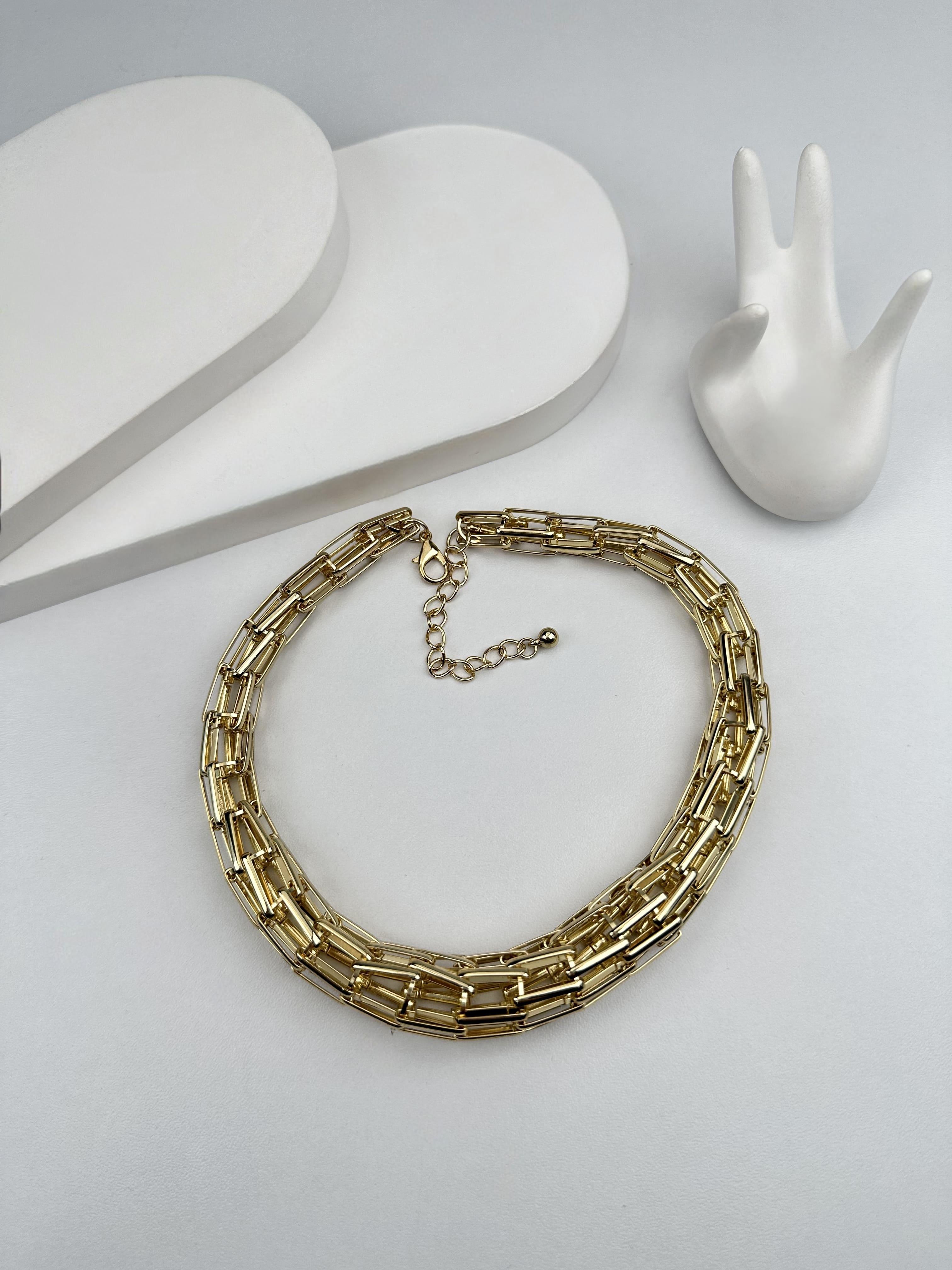 Özel Seri Kalın Sarmal Burgu Gold Kolye