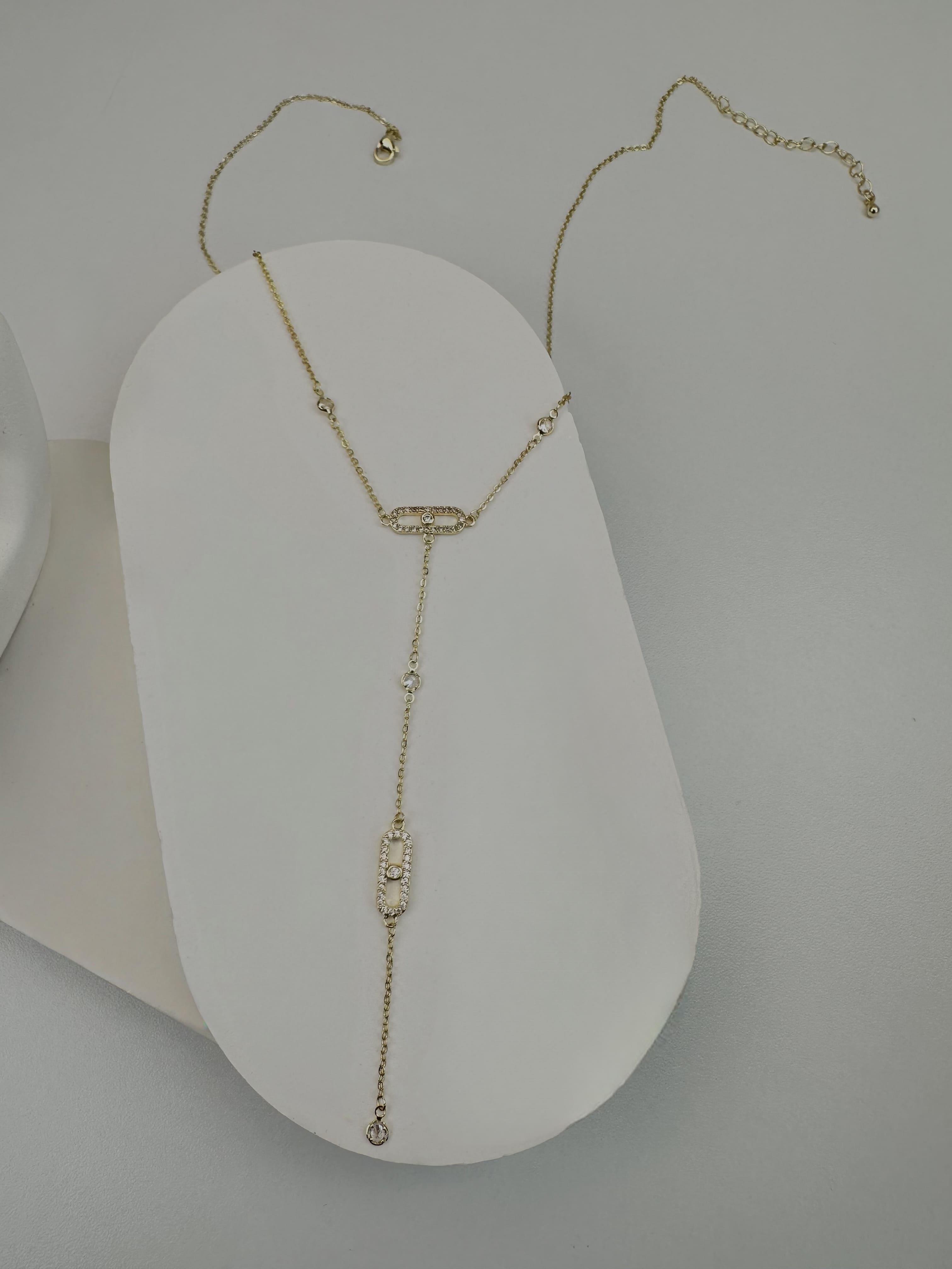 Özel Seri Mssk Dekolte Gold Kolye