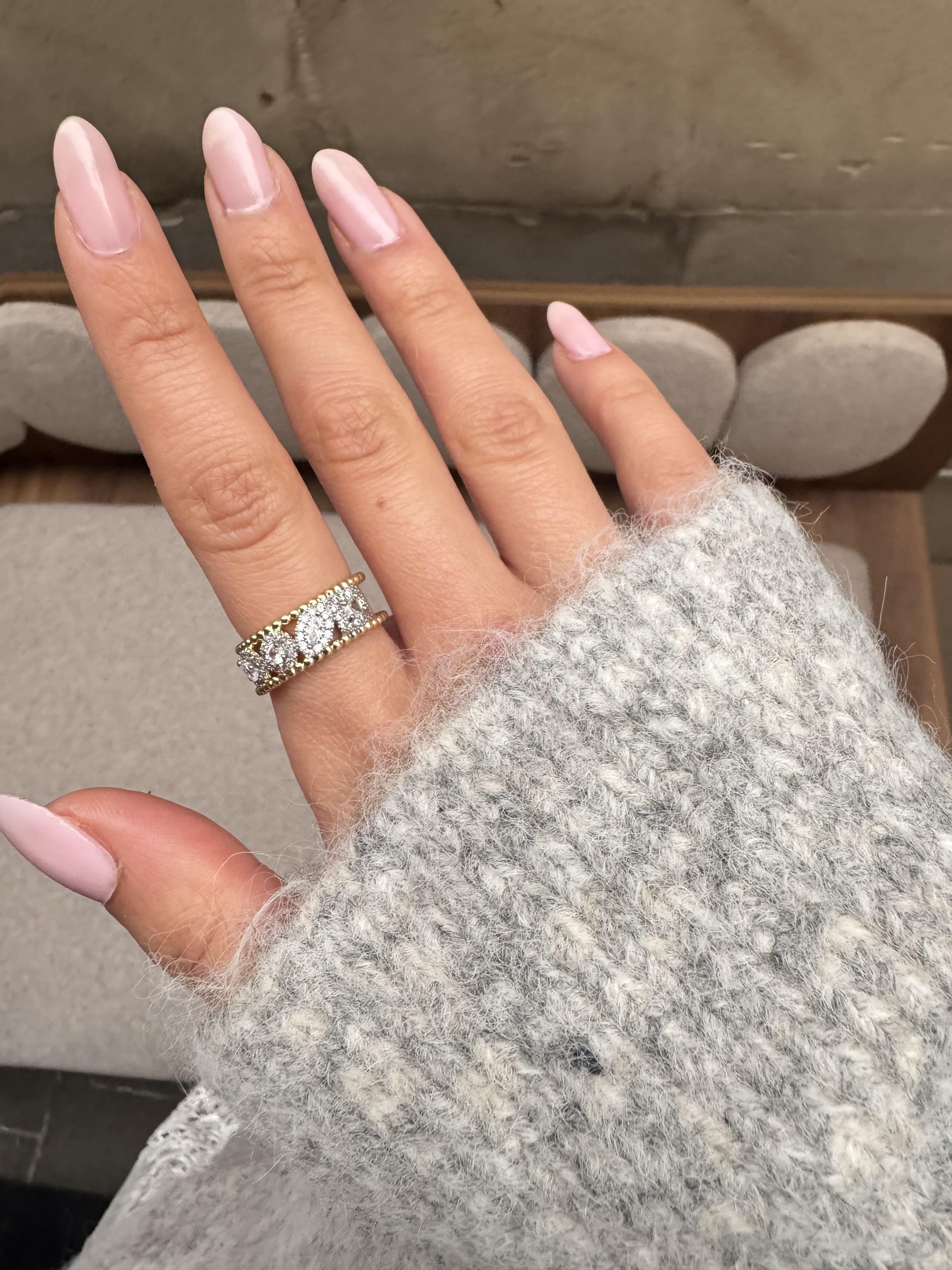 Pırlanta Taş Görünümlü Yüzük