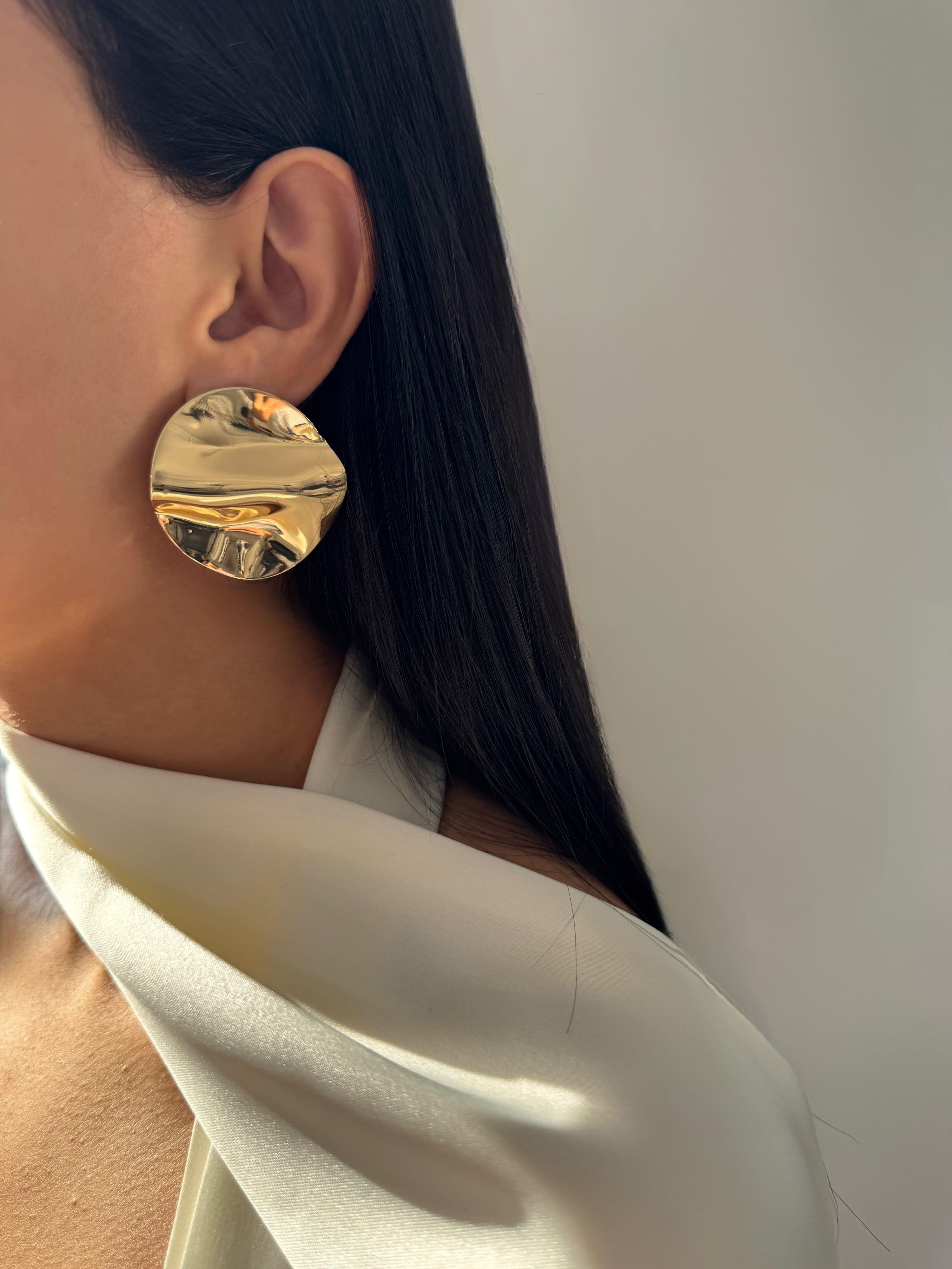 Plaka Gold Geo Küpe