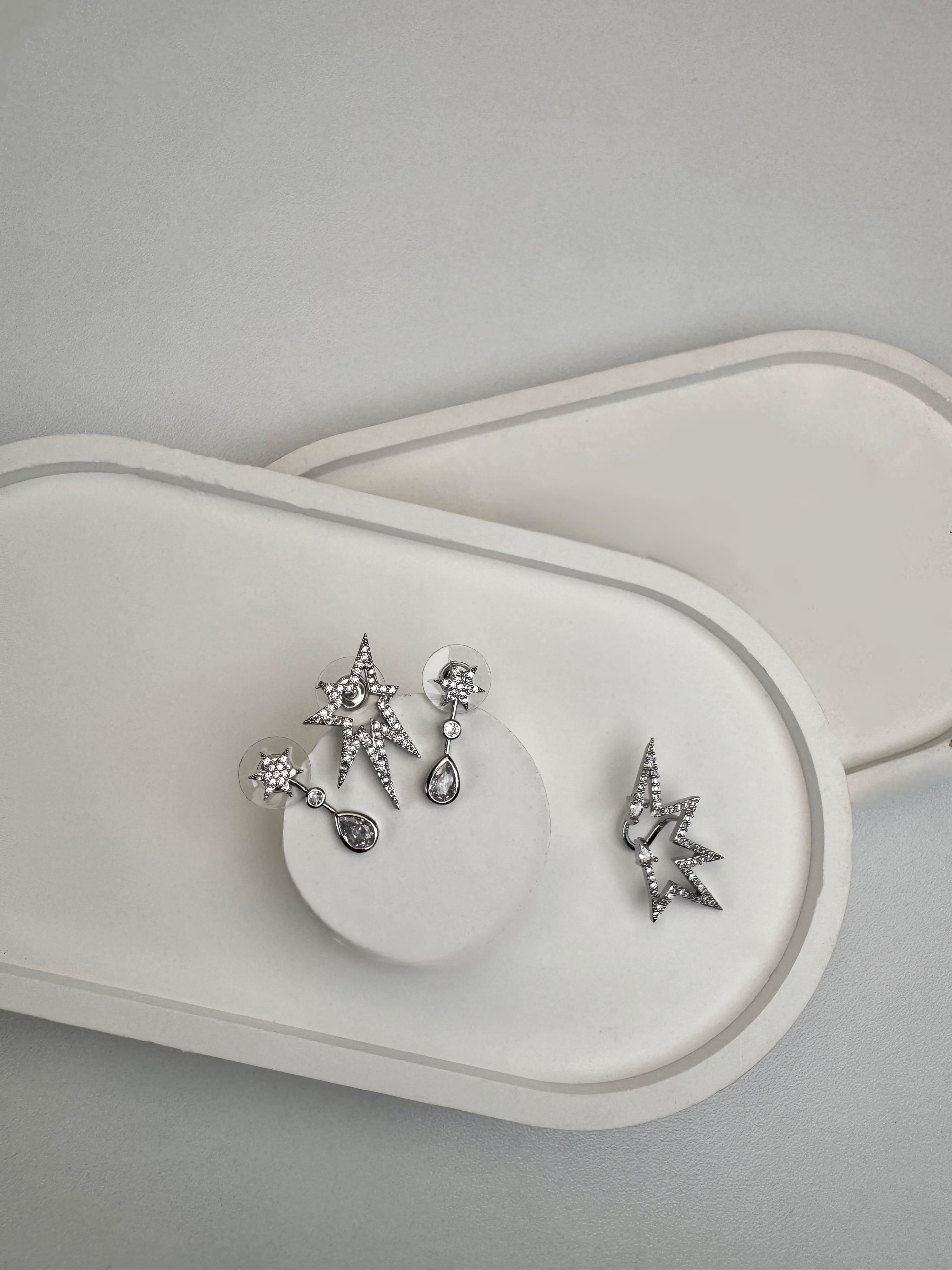 Yıldızlı Küpe Seti